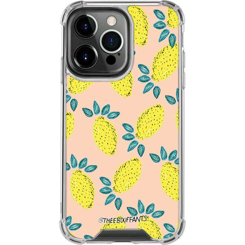 Bouffants and Broken Hearts Lemon Party iPhone 14 Pro Clear Case
